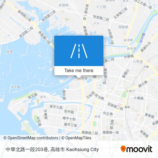 中華北路一段203巷 map