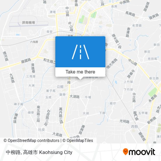 中柳路地圖