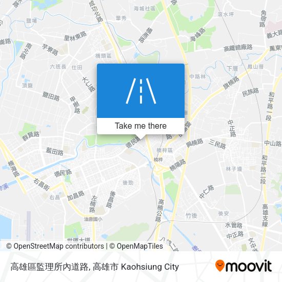 高雄區監理所內道路 map