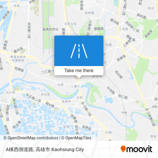 A棟西側道路 map