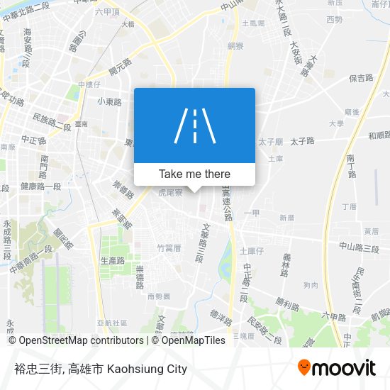 裕忠三街 map