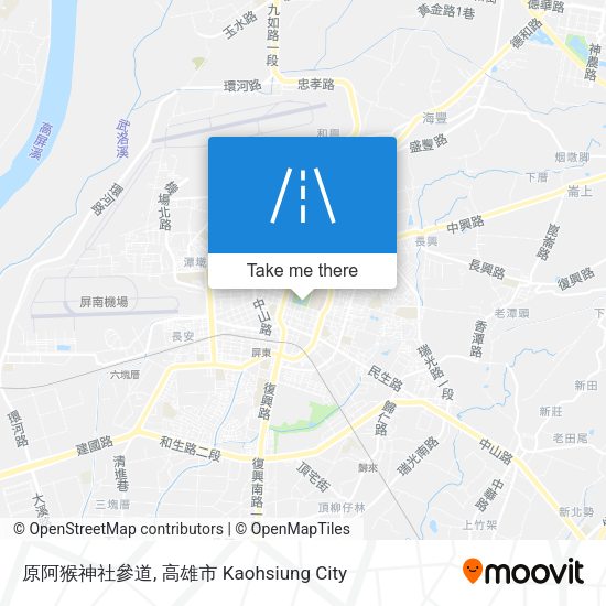 原阿猴神社參道 map