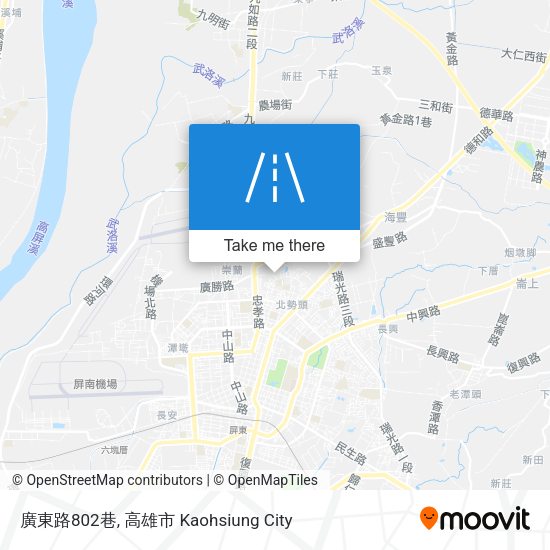 廣東路802巷 map