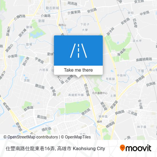 仕豐南路仕龍東巷16弄地圖
