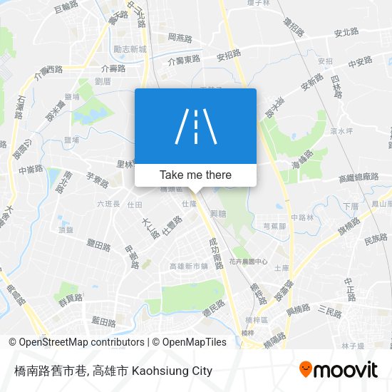 橋南路舊市巷地圖