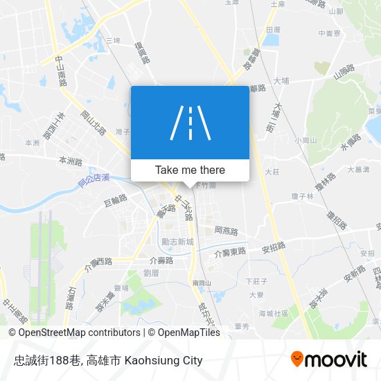 忠誠街188巷 map