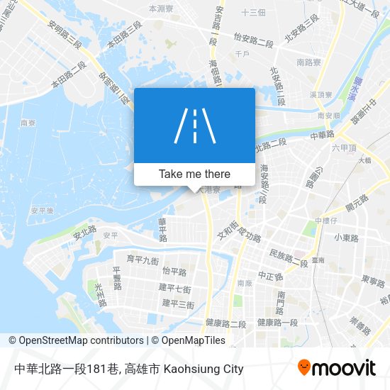 中華北路一段181巷 map