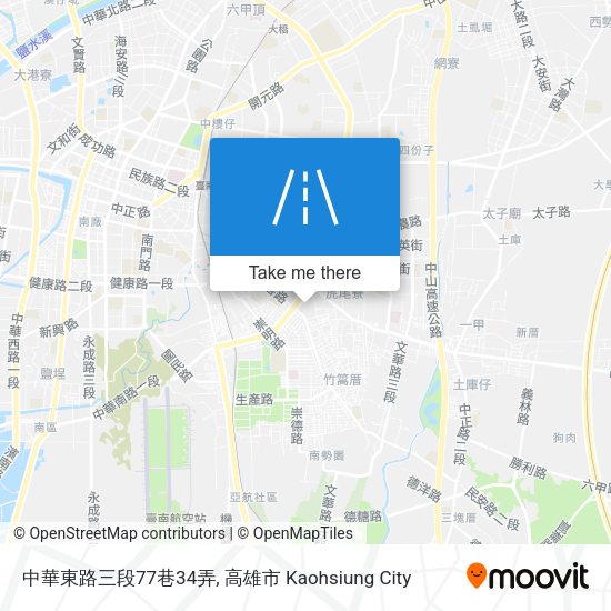 中華東路三段77巷34弄地圖