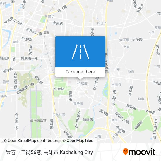 崇善十二街56巷地圖