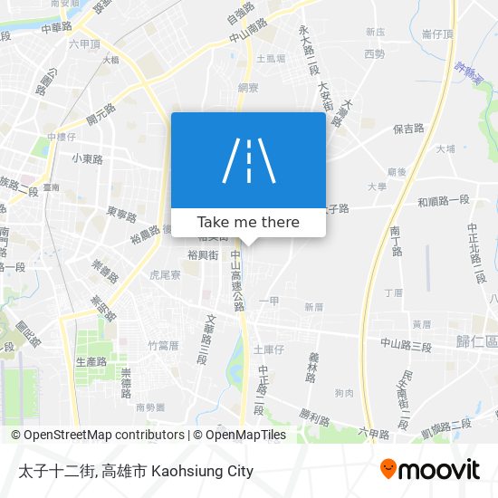 太子十二街地圖