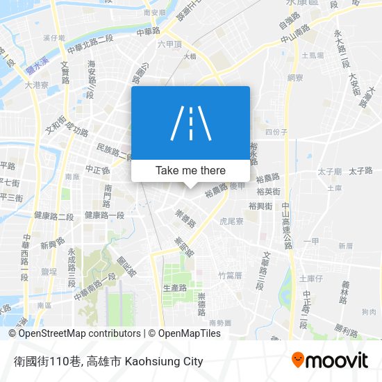 衛國街110巷地圖