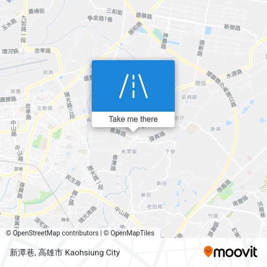 新潭巷地圖