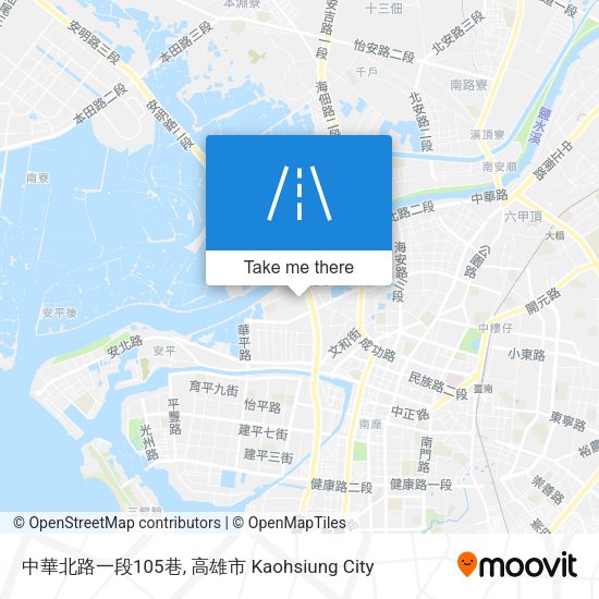 中華北路一段105巷地圖