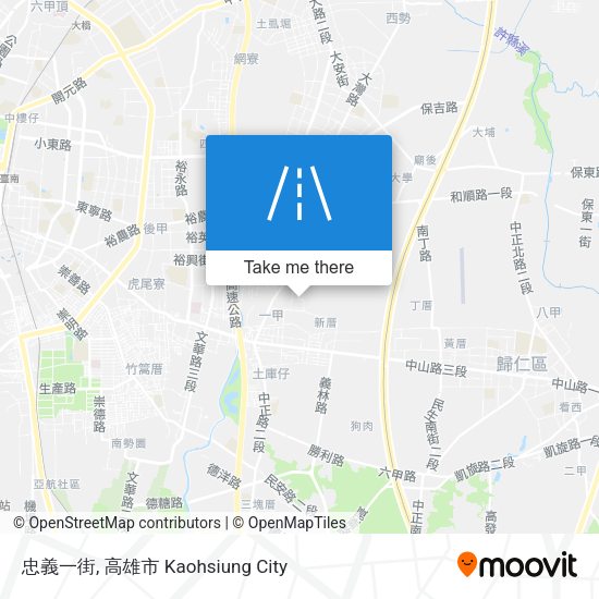 忠義一街地圖