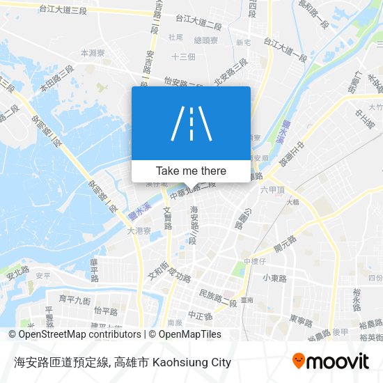 海安路匝道預定線 map