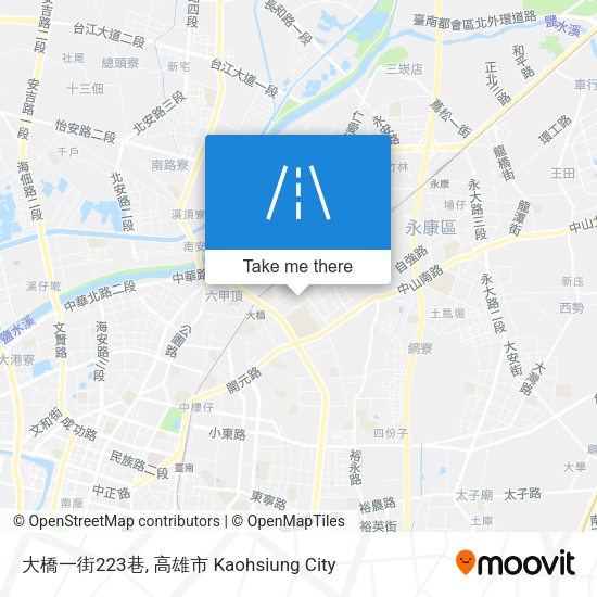 大橋一街223巷 map