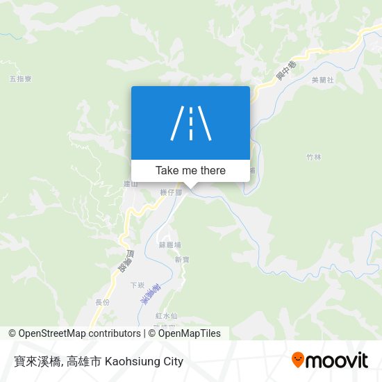 寶來溪橋地圖