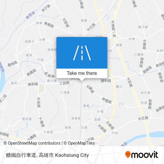 糖鐵自行車道 map