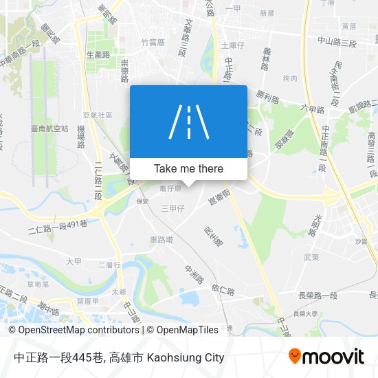 中正路一段445巷 map