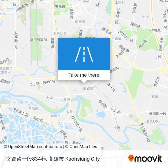 文賢路一段834巷地圖