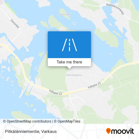 Pitkälänniementie map