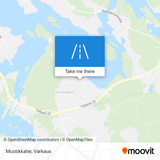 Mustikkatie map