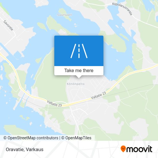 Oravatie map