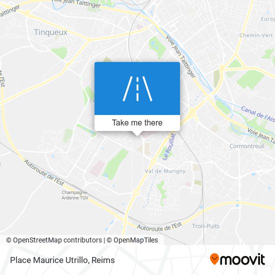Mapa Place Maurice Utrillo