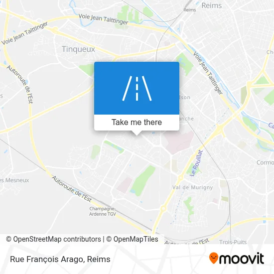 Rue François Arago map