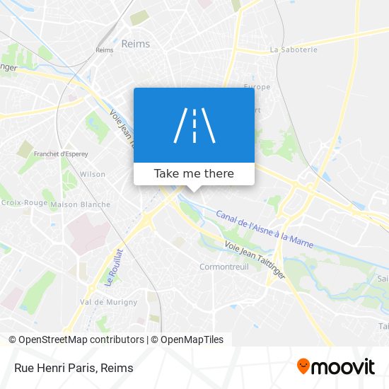Mapa Rue Henri Paris