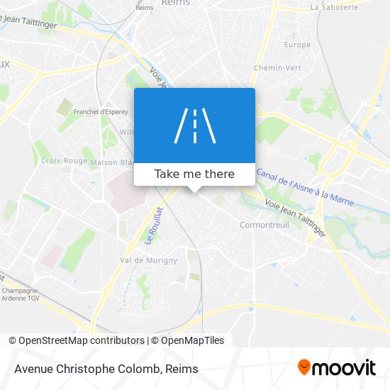 Mapa Avenue Christophe Colomb