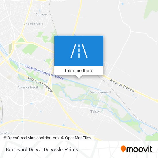 Mapa Boulevard Du Val De Vesle