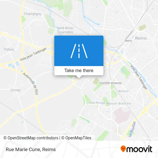 Rue Marie Curie map