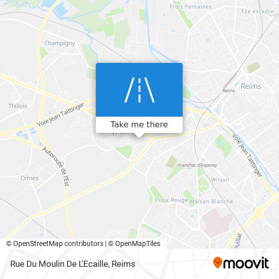 Mapa Rue Du Moulin De L'Ecaille
