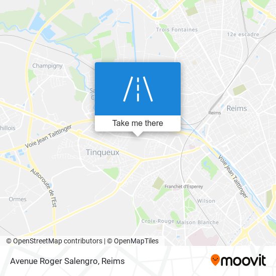 Mapa Avenue Roger Salengro