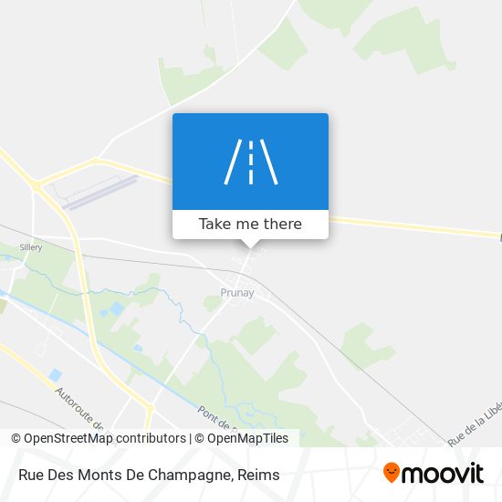 Mapa Rue Des Monts De Champagne