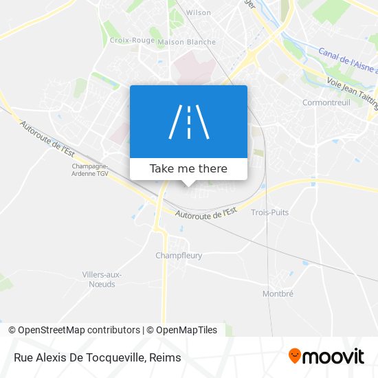 Rue Alexis De Tocqueville map