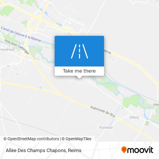 Mapa Allée Des Champs Chapons