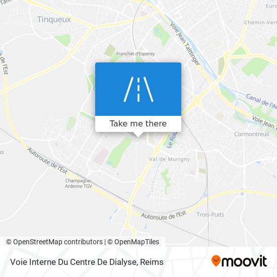 Voie Interne Du Centre De Dialyse map