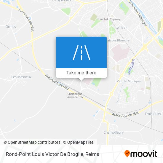 Rond-Point Louis Victor De Broglie map
