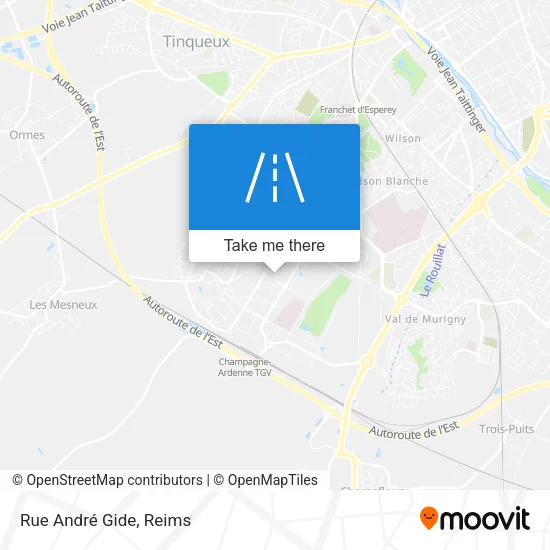 Rue André Gide map