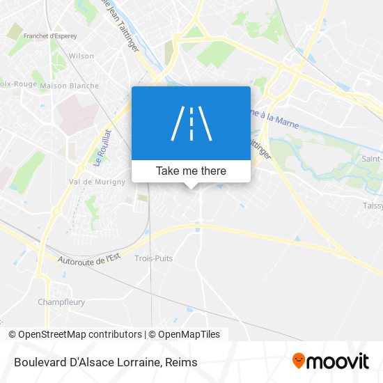 Mapa Boulevard D'Alsace Lorraine