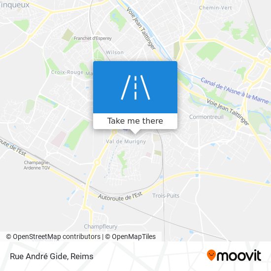 Mapa Rue André Gide