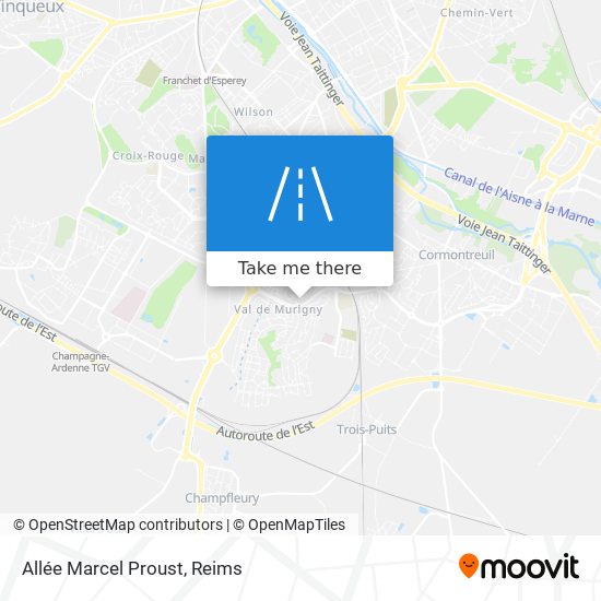 Allée Marcel Proust map