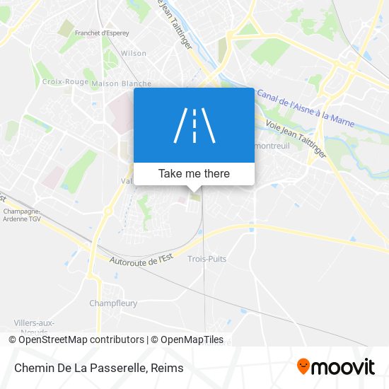 Chemin De La Passerelle map