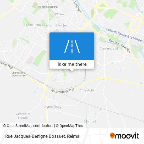 Mapa Rue Jacques-Bénigne Bossuet