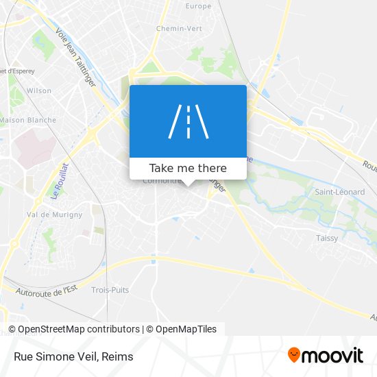 Mapa Rue Simone Veil