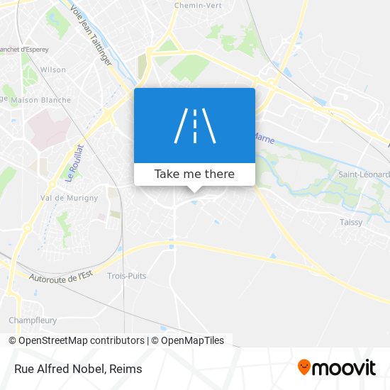 Mapa Rue Alfred Nobel