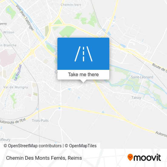 Chemin Des Monts Ferrés map