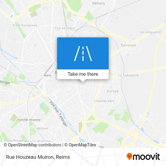 Rue Houzeau Muiron map